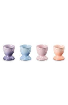 LE CREUSET Stoneware Petal Set of 4 Egg Cups in Multi Color at Nordstrom