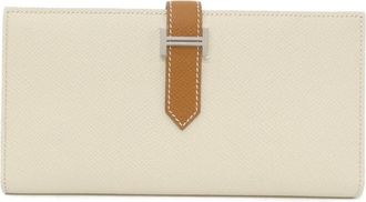 Herm&egrave;s Bearn Epsom Leather Long Wallet (Bi-Fold) (Pre-Owned)