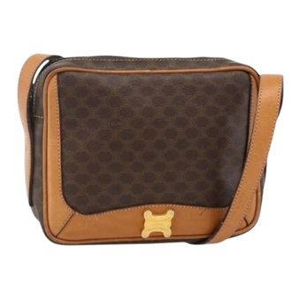 Celine Pre-owned Cross Body Bags, female, Brown, Size: ONE SIZE Pre-owned Vintage Shoulder Bag