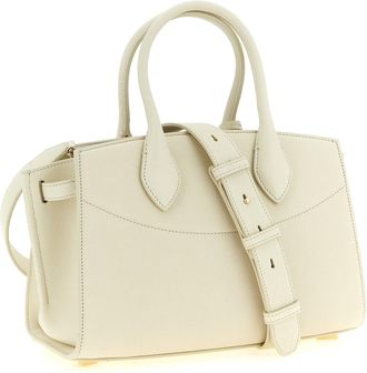 Ferragamo Studio Top Handle Bag - White