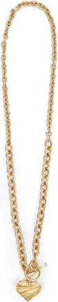 Chlo&eacute; Accessoires, Dames, Geel, ONE Size, Hartenketting met plooien