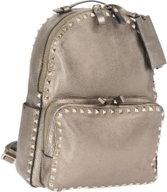 Valentino Pre-owned Backpacks, female, Gray, Size: ONE SIZE Pre-owned Vintage Backpack
