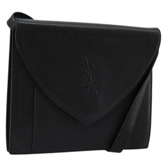 Saint Laurent Pre-owned Cross Body Bags, female, Black, Size: ONE SIZE Pre-owned Vintage Shoulder Bag