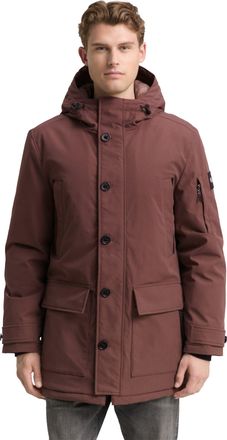 Tom Tailor Kurzmantel TOM TAILOR, Herren, Gr. XXL, bag braun, Web, Obermaterial: 100% Polyester. Futter: 100% Polyester, unifarben, regular fit normal, elastisch