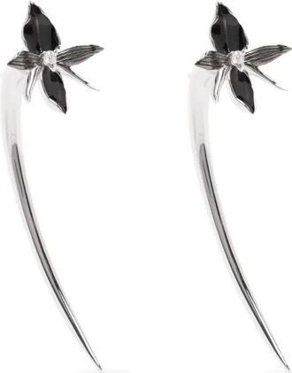 Shaun Leane Orecchini a cerchio con diamanti - Argento