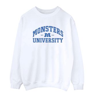 Disney Heren Monsters University Logo Sweatshirt (Wit)