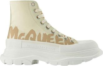Alexander McQueen Lace-up Boots - Dames - Sneakers - Veelkleurig - 37 EU - Leer - Schoenen