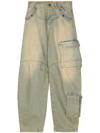 Darkpark Jeans cargo Rosalind affusolati - Blu