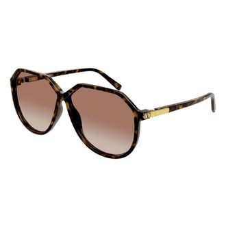 Valentino Sunglasses, female, Brown, Size: 61 MM V-Logo Sunglasses