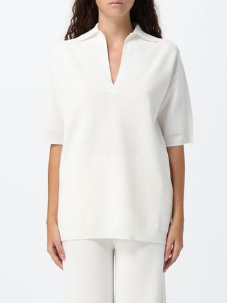 Max Mara Maglia in misto viscosa a maniche corte con scollo a V