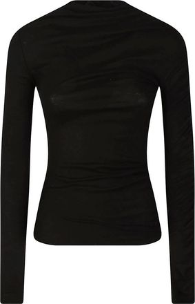 Pinko Loto Turtleneck Trui - Dames - Longsleeves - Zwart - L - Tops