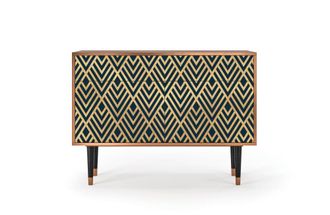 StoryZ Aparador azul 2 cajones y 2 puertas L 115 cm