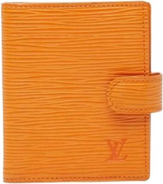 Louis Vuitton Pre-owned Wallets, female, Orange, Size: ONE SIZE Pre-owned Leather Wallet