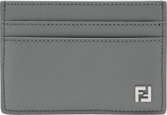 Fendi Wallets & Cardholders, male, Gray, Size: ONE SIZE FF Squared Card Holder