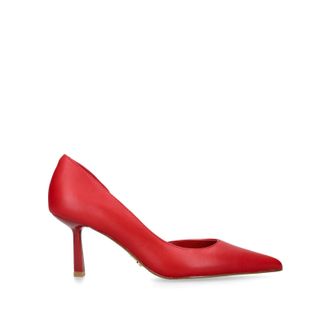 Steve Madden Womens Leather Vena Red Heels - Size UK 3
