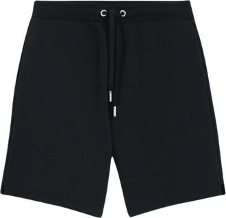 Ami Biologisch Katoen Zwarte Fleece Shorts - Heren - Korte Broeken - Zwart - XS - Katoen - Korte Broeken