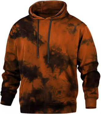 Generic mens Tie-Dye Sweatshirt And Hoodie, Hip Hop Hoodies Pullover Sweater Long Sleeve Jacket Trendy Streetwear Y2K Top Casual Drawstring Sportswear Hooded 