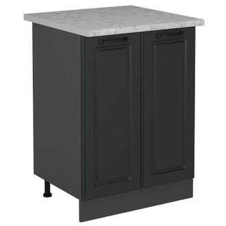 Vicco Mueble Bajo De Cocina R-line, Antracita Casa De Campo, 60 Cm Et M&aacute;rmol, Vicco