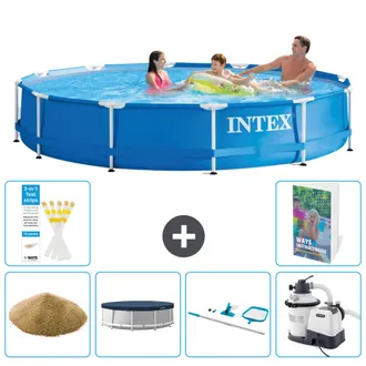 Intex Piscina Con Estructura Redonda - 366x76 Cm - 7-piezas S58