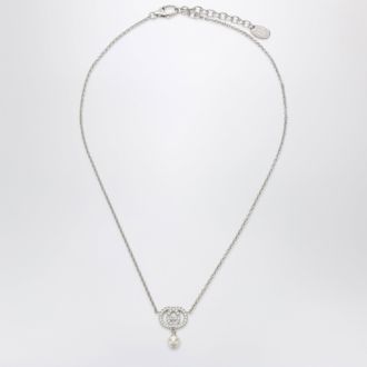 Gucci Collana GG con cristalli e perle