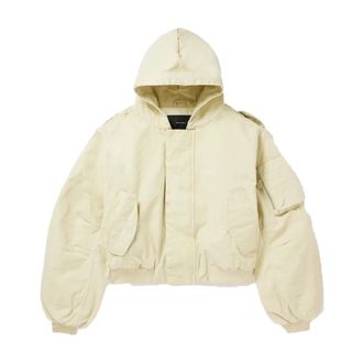 Entire studios Winter Jackets, male, Beige, Size: 2XL Duckling Bomber Jacket
