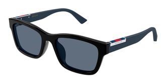 Gucci GG2092SA Asian Fit 003 Mens Sunglasses Black Size 55