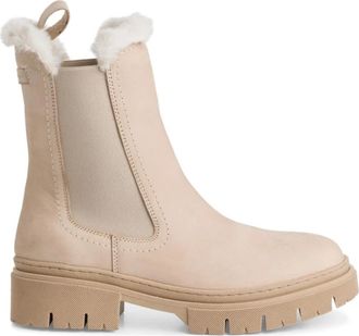 Tamaris Chelsea Boots - Dames - Chelseaboots - Beige - 38 EU - Wol - Schoenen