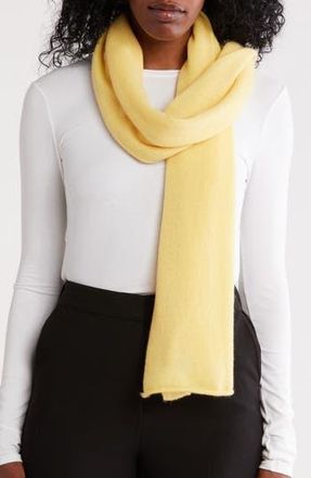 Portolano Cashmere Wrap in Pale Banana at Nordstrom Rack
