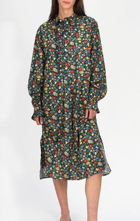 Sleepy Jones Cornett Gown in Liberty Edenham Floral at Nordstrom, Size Xx-Small