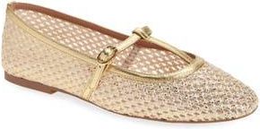 Linea Paolo Monet T-Strap Flat in Gold at Nordstrom Rack, Size 10.5