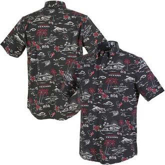 Reyn Spooner Mens Reyn Spooner Navy Houston Texans Kekai Performance Button-Down Shirt at Nordstrom, Size Xx-Large