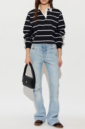 Amiri Flared Leg Jeans, Womens, Light Blue