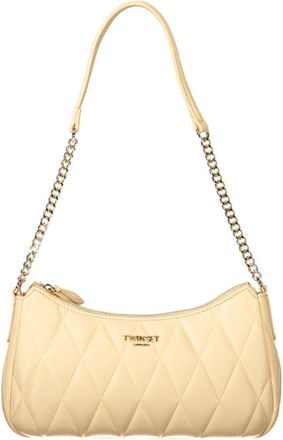 Twinset 1-Handle Schoudertas met Ketting - Dames - Schoudertassen - Beige - ONE Size - Tassen