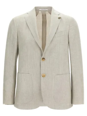 Pal Zileri Gray Copper Mens Blazer