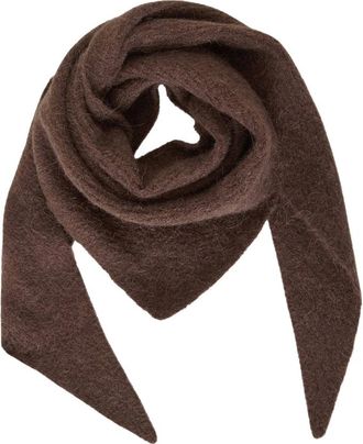 Moss Copenhagen MSCHBondie Hope Sjaal - Dames - Accessoires - Bruin - Maat: ONE Size Wol