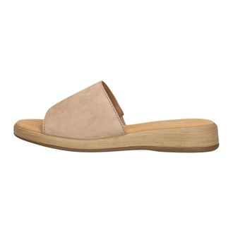 Gabor Schoenen, Dames, Beige, 41 EU, Linnen, 730 Mules