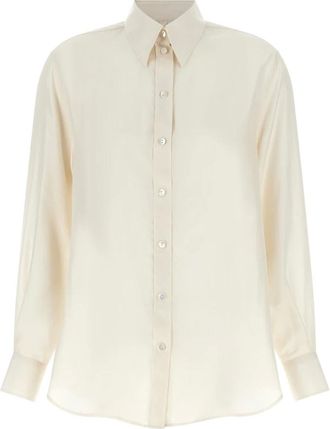 Xacus Frankie Shirt - Dames - Blouses & Shirts - Wit - Maat: 2XS Zijde