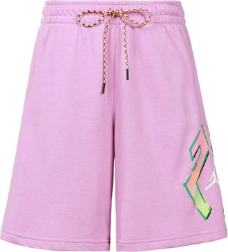 Nike Jordan Alphabet Pattern Straight Shorts Mens Purple CZ4848-591