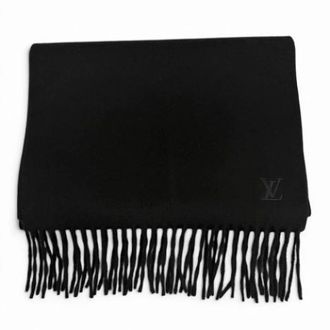 Louis Vuitton Pre-owned Scarves, male, Black, Size: ONE SIZE Pre-owned Stole