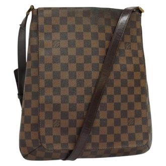 Louis Vuitton Tweedehands Canvas Louis Vuitton tassen - Dames - Pre-owned - Bruin - Maat: ONE Size Leer