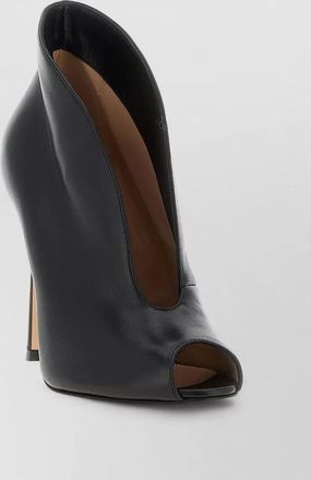 Gianvito Rossi lamb leather open-toe stiletto ankle boots