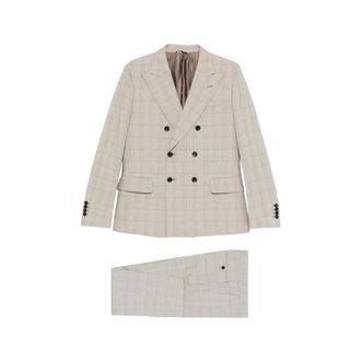 Reveres 1949 Double-breasted Patterned Suit