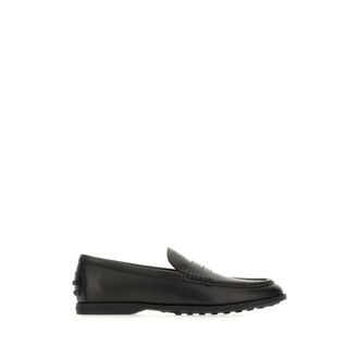 Tod's Tods, Loafers, female, Black, Size: 5 US Penny Leather Loafers