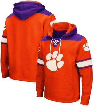 Colosseum Mens Colosseum Orange Clemson Tigers 2.0 Lace-Up Pullover Hoodie at Nordstrom, Size Large