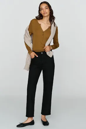A Gold E 90s Pinch Waist High Rise Straight Jeans