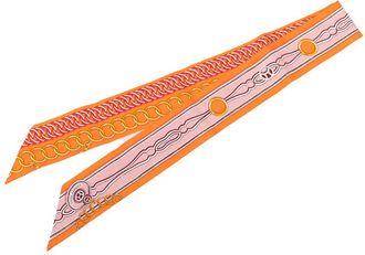 Herm&egrave;s Pre-owned Hermes Maillons Silk Twilly Scarf Ladies T3RZQI0M6JXGNBSH