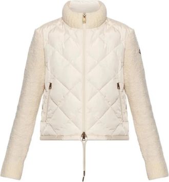 Moncler Cardigan Natural - Dames - Winterjassen - Beige - XS - Jassen