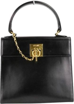 Celine Pre-owned Borsa a Spalla 2way in Pelle con Serratura a Catena - - Pre-owned - Donna - Nero - ONE SIZE