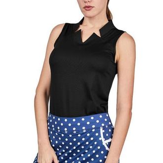 Sofibella Golf Colors Sleeveless Womens Golf Shirt in Black at Nordstrom, Size X-Large