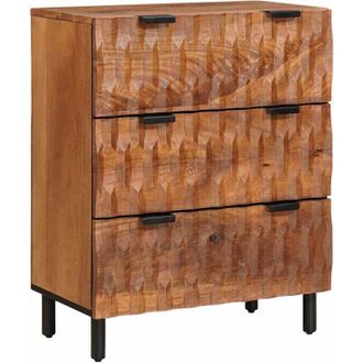 vidaXL vidaXL Credenza Finitura Marrone Acacia 60 x 33 x 75 cm